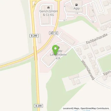 Standortübersicht der Tankstelle Autohaus Langlinderer e. K. in 84503 Altötting