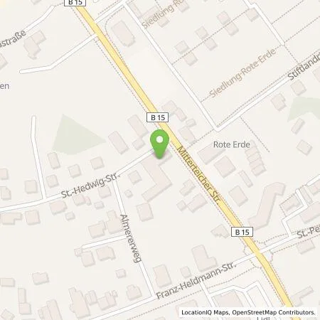 Standortübersicht der Tankstelle W. Hager & Sohn GmbH in 95643 Tirschenreuth