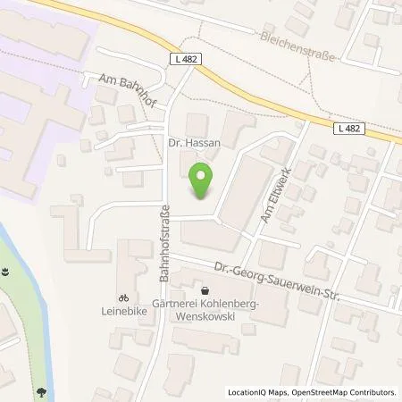 Standortübersicht der Tankstelle Überlandwerk Leinetal GmbH in 31028 Gronau