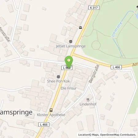 Standortübersicht der Tankstelle Überlandwerk Leinetal GmbH in 31195 Lamspringe