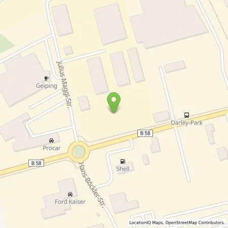 Standortübersicht der Tankstelle Procar Automobile Münsterland GmbH in 59348 Lüdinghausen