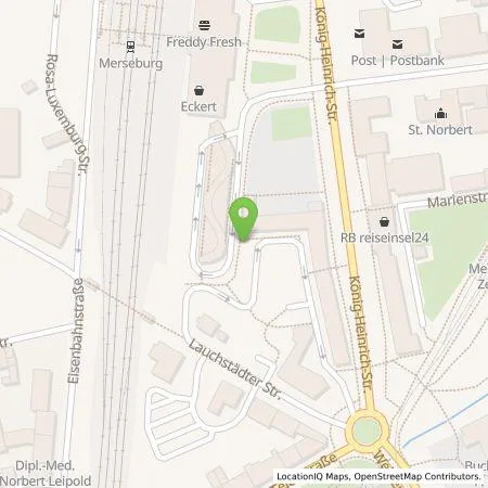 Standortübersicht der Tankstelle Merseburger Wasser und Service GmbH in 06217 Merseburg