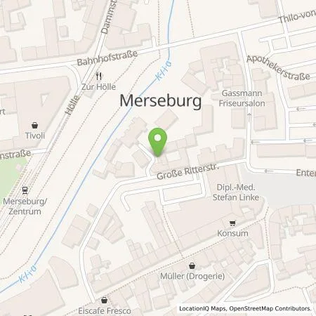 Standortübersicht der Tankstelle Merseburger Wasser und Service GmbH in 06217 Merseburg