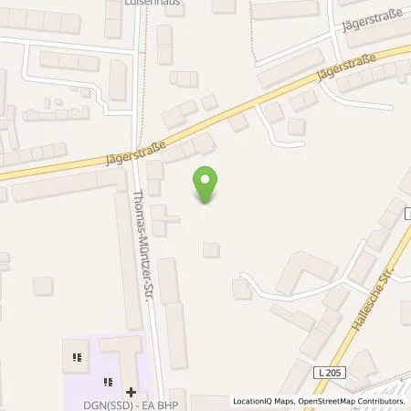 Standortübersicht der Tankstelle Technische Werke Naumburg GmbH in 06618 Naumburg (Saale)