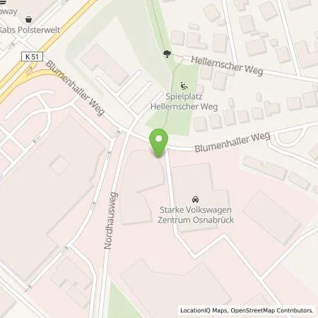 Standortübersicht der Tankstelle PZ Sportwagenzentrum Osnabrück GmbH in 49078 Osnabrück