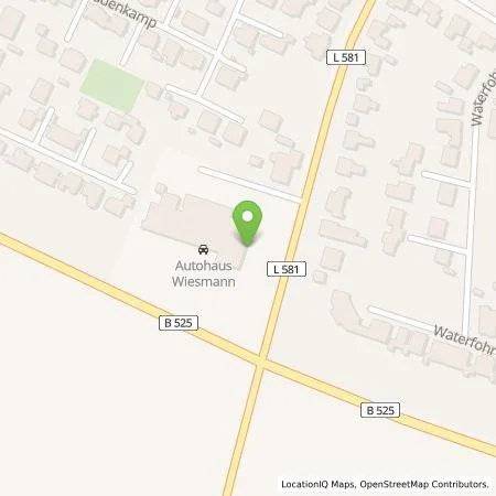 Standortübersicht der Tankstelle AHAG Coesfeld GmbH in 48653 Coesfeld