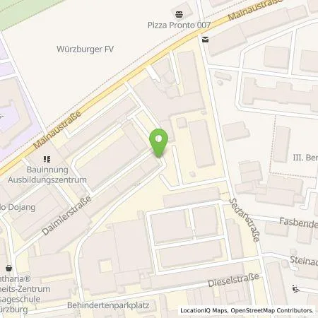 Standortübersicht der Tankstelle Handwerkskammer für Unterfranken in 97082 Würzburg