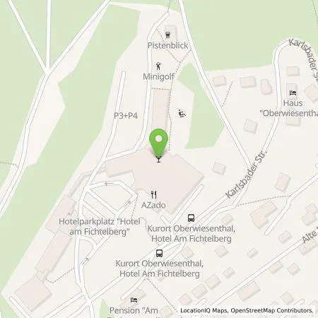 Standortübersicht der Tankstelle Ahorn Hotels in 09484 Oberwiesenthal