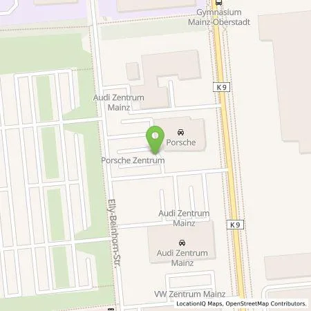 Standortübersicht der Tankstelle Löhr Sportfahrzeuge Vertriebs GmbH in 55131 Mainz