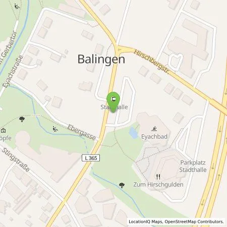 Standortübersicht der Tankstelle Stadtwerke Balingen in 72336 Balingen