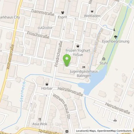 Standortübersicht der Tankstelle Stadtwerke Balingen in 72336 Balingen