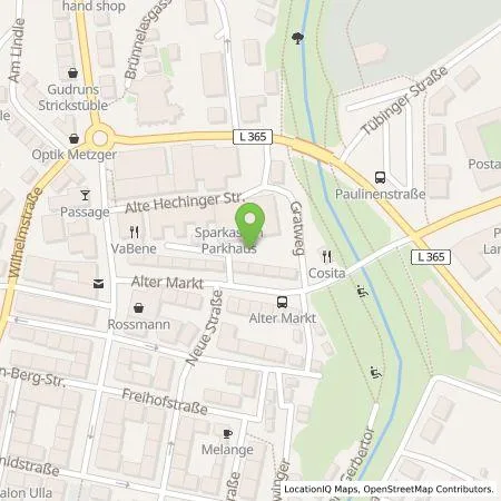 Standortübersicht der Tankstelle Stadtwerke Balingen in 72336 Balingen