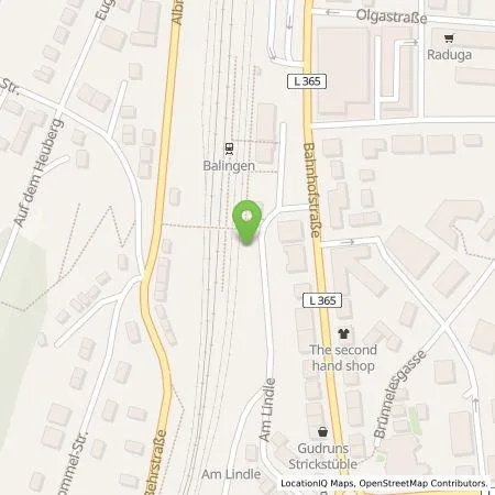 Standortübersicht der Tankstelle Stadtwerke Balingen in 72336 Balingen