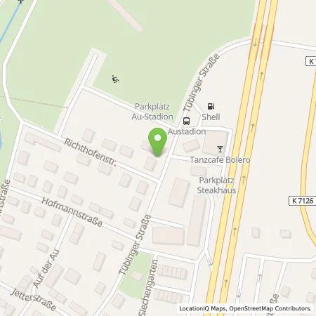 Standortübersicht der Tankstelle Stadtwerke Balingen in 72336 Balingen