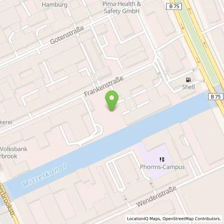 Standortübersicht der Tankstelle Sunflower Management GmbH & Co. KG in 20097 Hamburg