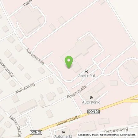 Standortübersicht der Tankstelle Abel+Ruf GmbH in 86609 Donauwörth