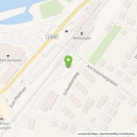 Standortübersicht der Tankstelle Magistrat der Stadt Melsungen - Körperschaft öffentlichen Rechts in 34212 Melsungen