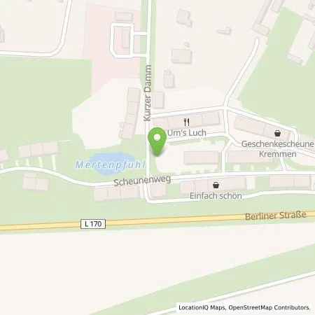 Standortübersicht der Tankstelle Stadt Kremmen in 16766 Kremmen