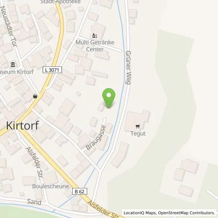 Standortübersicht der Tankstelle Oberhessische Versorgungsbetriebe AG in 36320 Kirtorf