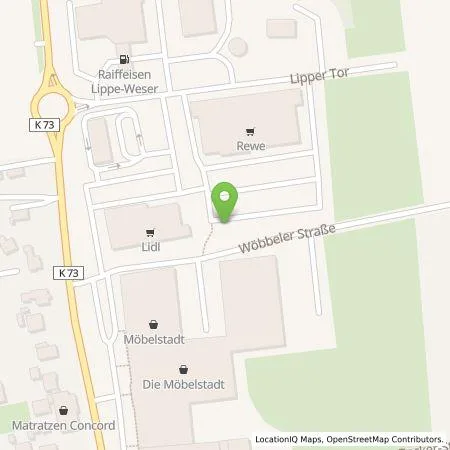 Standortübersicht der Tankstelle EnBW mobility+ AG und Co.KG in 32839 Steinheim