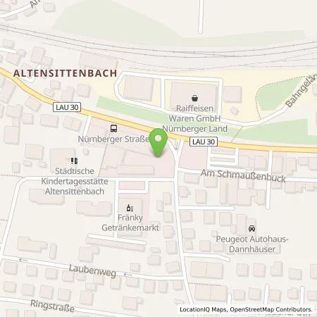 Standortübersicht der Tankstelle Fackelmann GmbH + Co. KG in 91217 Hersbruck