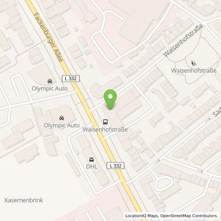 Standortübersicht der Tankstelle Wirelane GmbH in 23554 Lübeck