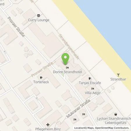 Standortübersicht der Tankstelle Wirelane GmbH in 18609 Binz