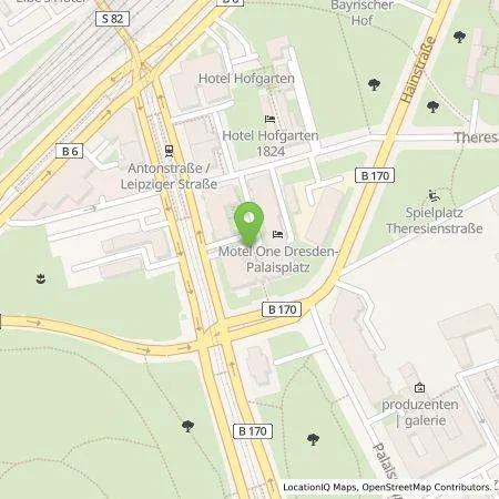 Standortübersicht der Tankstelle Wirelane GmbH in 01097 Dresden