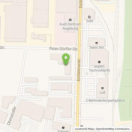 Standortübersicht der Tankstelle Wirelane GmbH in 86199 Augsburg