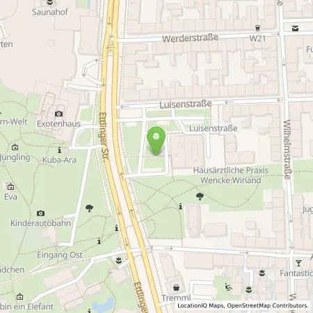 Standortübersicht der Tankstelle Wirelane GmbH in 76137 Karlsruhe