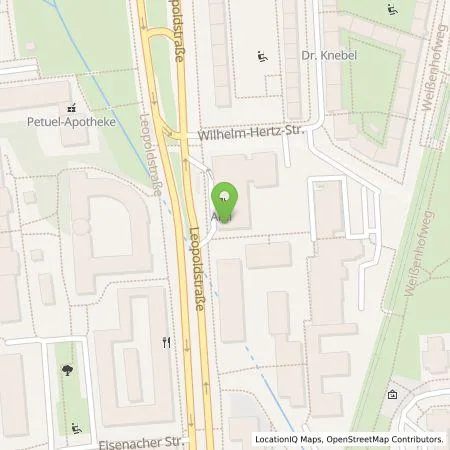 Standortübersicht der Tankstelle Wirelane GmbH in 80804 München