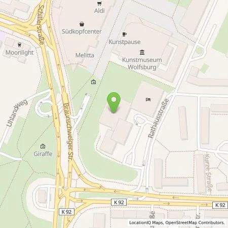 Standortübersicht der Tankstelle Wirelane GmbH in 38440 Wolfsburg