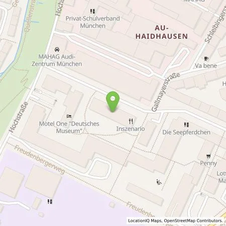 Standortübersicht der Tankstelle Wirelane GmbH in 81669 München