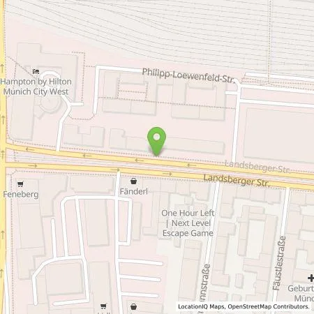 Standortübersicht der Tankstelle Wirelane GmbH in 80339 München