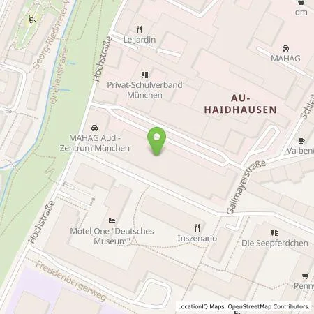 Standortübersicht der Tankstelle Wirelane GmbH in 81669 München