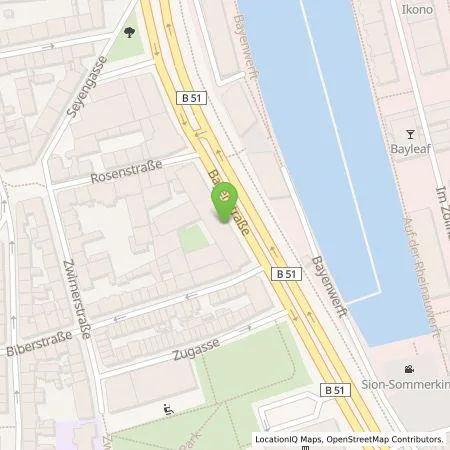 Standortübersicht der Tankstelle Wirelane GmbH in 50678 Köln