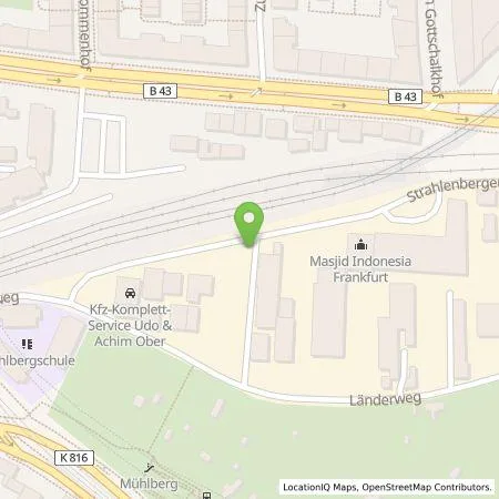 Standortübersicht der Tankstelle Wirelane GmbH in 60599 Frankfurt am Main