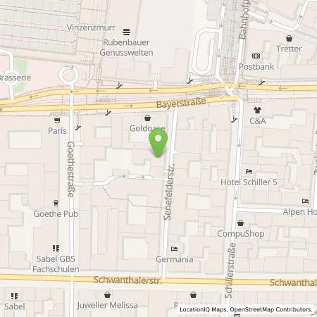 Standortübersicht der Tankstelle Wirelane GmbH in 80336 München