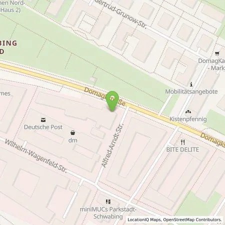 Standortübersicht der Tankstelle Wirelane GmbH in 80807 München