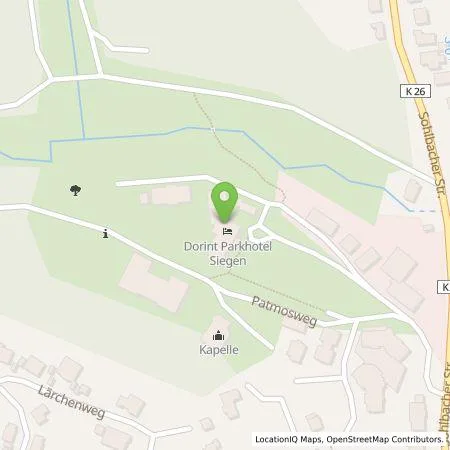 Standortübersicht der Tankstelle Wirelane GmbH in 57078 Siegen