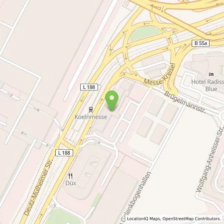 Standortübersicht der Tankstelle Wirelane GmbH in 50679 Köln