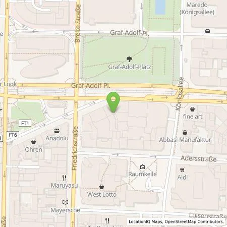 Standortübersicht der Tankstelle Wirelane GmbH in 40213 Düsseldorf