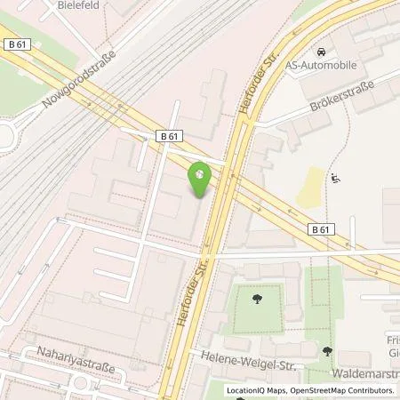 Standortübersicht der Tankstelle Wirelane GmbH in 33602 Bielefeld