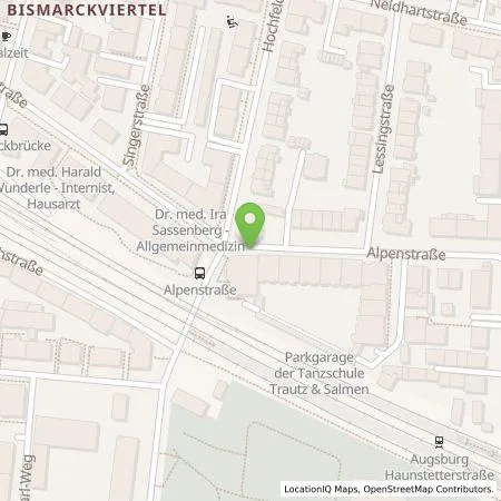 Standortübersicht der Tankstelle On Charge GmbH in 86159 Augsburg