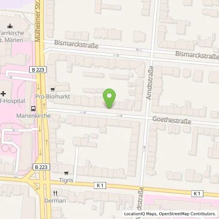 Standortübersicht der Tankstelle On Charge GmbH in 46047 Oberhausen