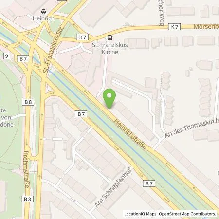 Standortübersicht der Tankstelle On Charge GmbH in 40239 Düsseldorf