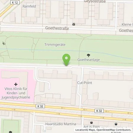 Standortübersicht der Tankstelle On Charge GmbH in 34119 Kassel