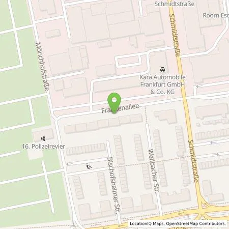 Standortübersicht der Tankstelle On Charge GmbH in 60236 Frankfurt am Main