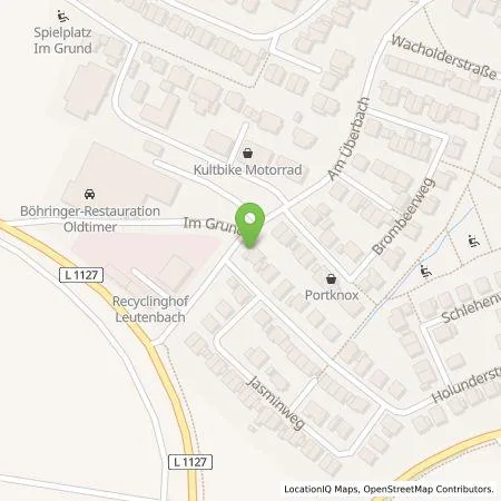 Standortübersicht der Tankstelle On Charge GmbH in 71397 Leutenbach