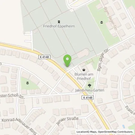 Standortübersicht der Tankstelle On Charge GmbH in 69214 Eppelheim